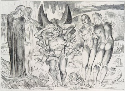 Illustrazioni di Dante di Blake da William Blake